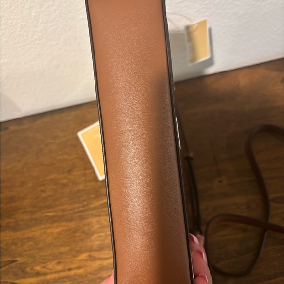 Michael Kors Polka Dot Crossbody Bag in Brown and White - Picture 9 of 10